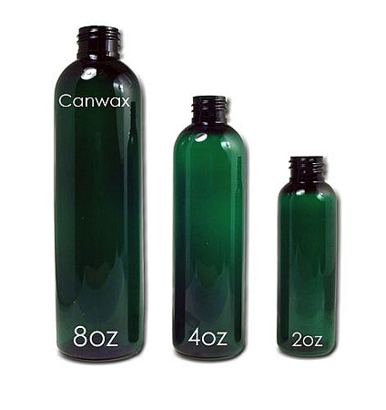 Bottle, Bullet 8oz Green + Disc Natural Caps (24/410)